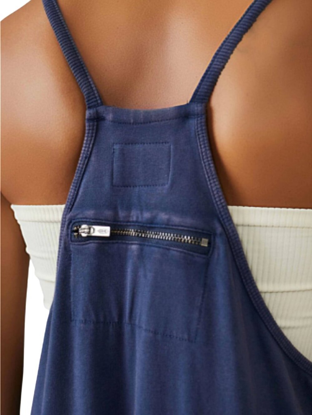 Free People FP Movement Hot Shot Onesie Blue Harem Jumpsuit NWT - Picture 10 of 13